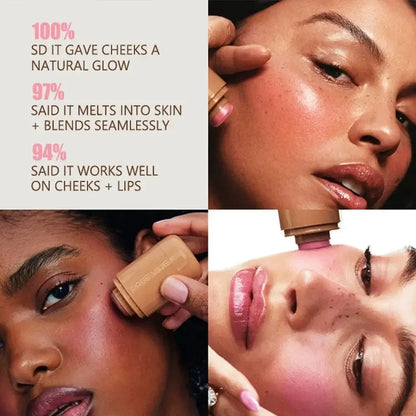 New PAGE VINE Pocket Blush Stick Cream 2-in-1Lip and Cheek Hydrating Stick Natural Rouge Powder Blush Cream Korea Pink Cosmetics.