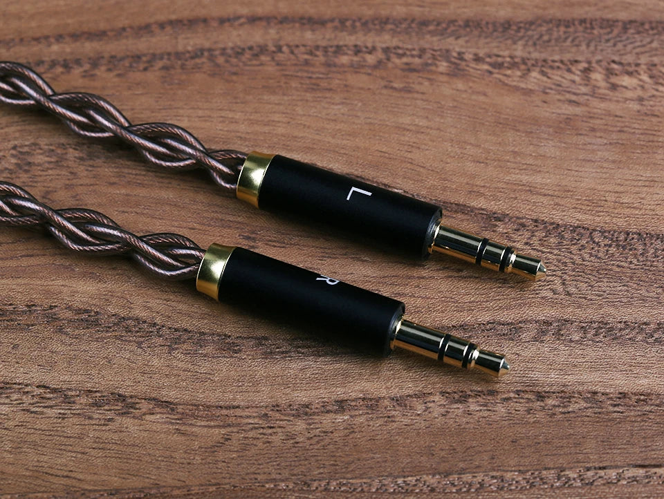 OPENHEART Kingwood 8 Core Litz OCC Headphone Cable 1 to 2 jack dual 3.5/2.5/4.4mm/XLR Pure copper Balanced Replacement Cable