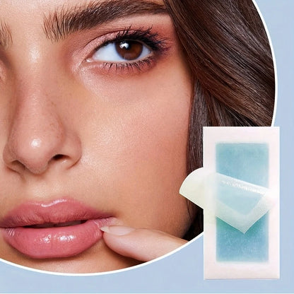 20pcs Hair removal wax paper for lips, facial beard, lips, eyebrows, high bikini line, multi-purpose hair removal wax paper.