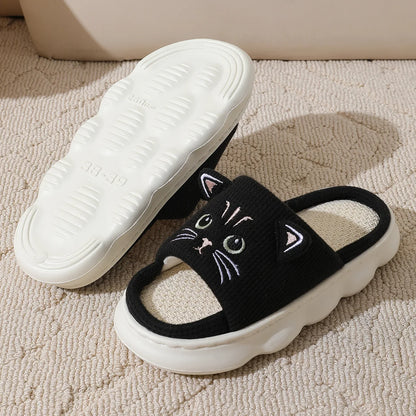 Smile PoP Cute Women Slippers Indoor Fuzzy Women House Slippers Classic Cartoon Casual Home Shoes Warm Bedroom  Animals Shoes