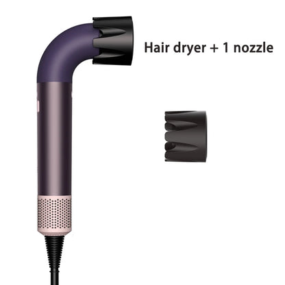 Hair dryer, 1400W high power, quick drying, lightweight body, low noise, comes with multiple types of air nozzles..
