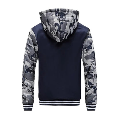 Men's Jacket Camouflage Thicken Winter Jackets for Men Fleece Long Sleeve Coat Man Casual Hoodies Streetwear Men's Coats.