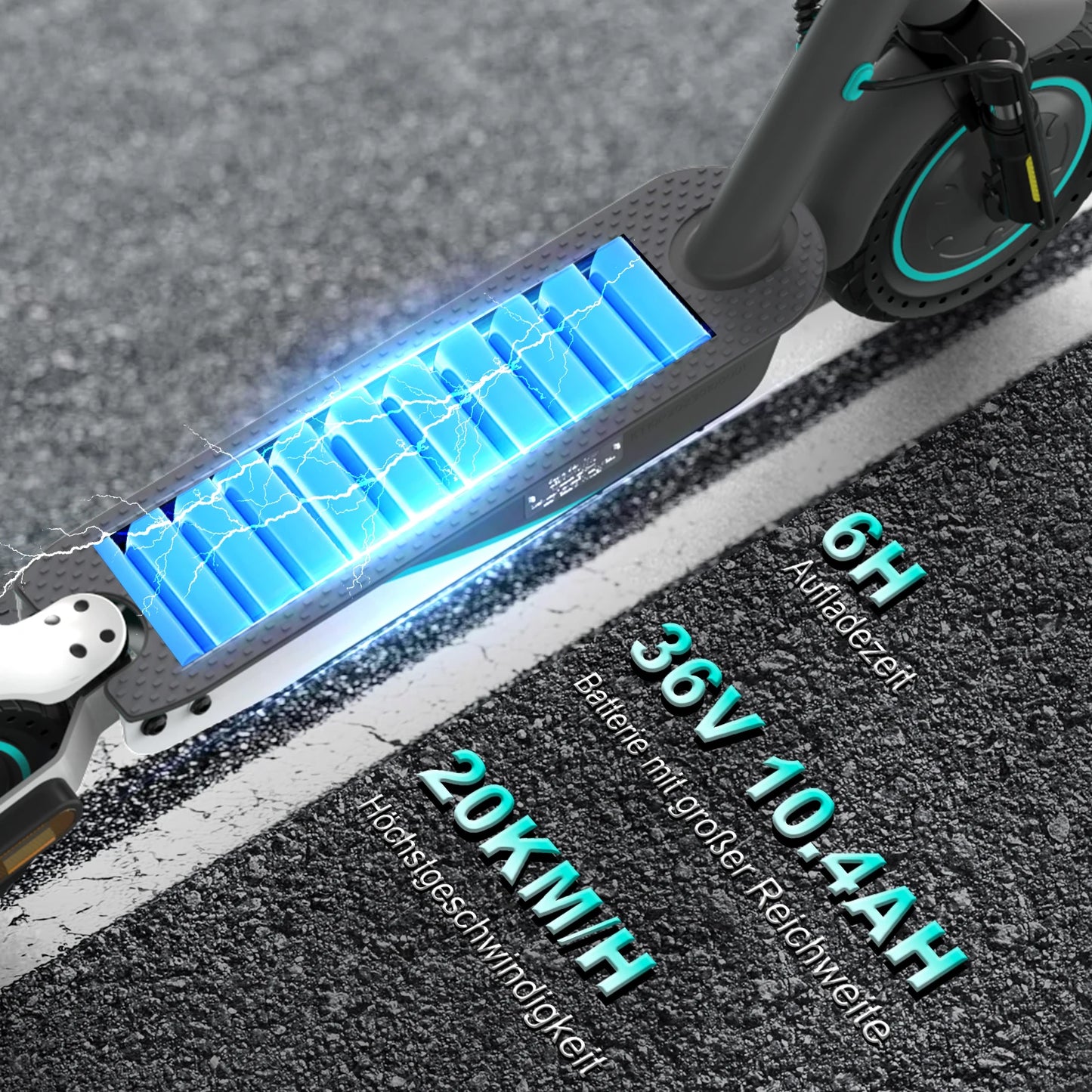 RCB EV10K PRO ABE Electric Scooter, App Control, 10'' Foldable 400W Electric Scooter Adults, E-Scooter with Dual shock absorbers.