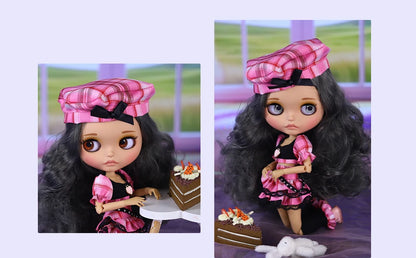 ICY DBS Blyth Doll BJD Joint Body tan Skin Matte Face Set Doll 1/6 30cm Girl Gift Anime SD