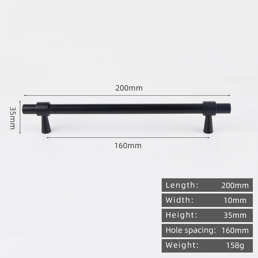 KEDLO Solid Brass Brushed Antique Brass Bronze 500mm Pull Drawer Knobs T Bar Kitchen Cabinet Handle