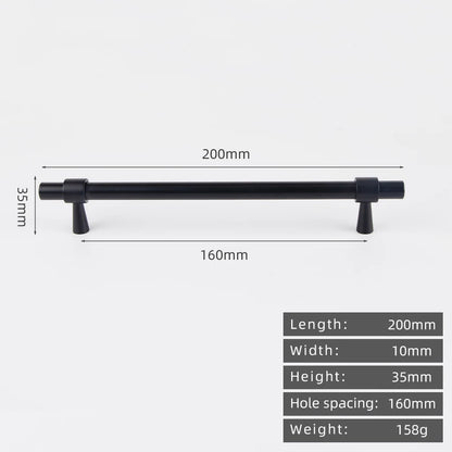 KEDLO Solid Brass Brushed Antique Brass Bronze 500mm Pull Drawer Knobs T Bar Kitchen Cabinet Handle