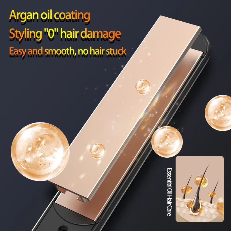 Hot Comb Straightener Curler Dual Purpose, Negative Ion Essential Oil Hair Care Professional And Safe Hairdressing Equipment