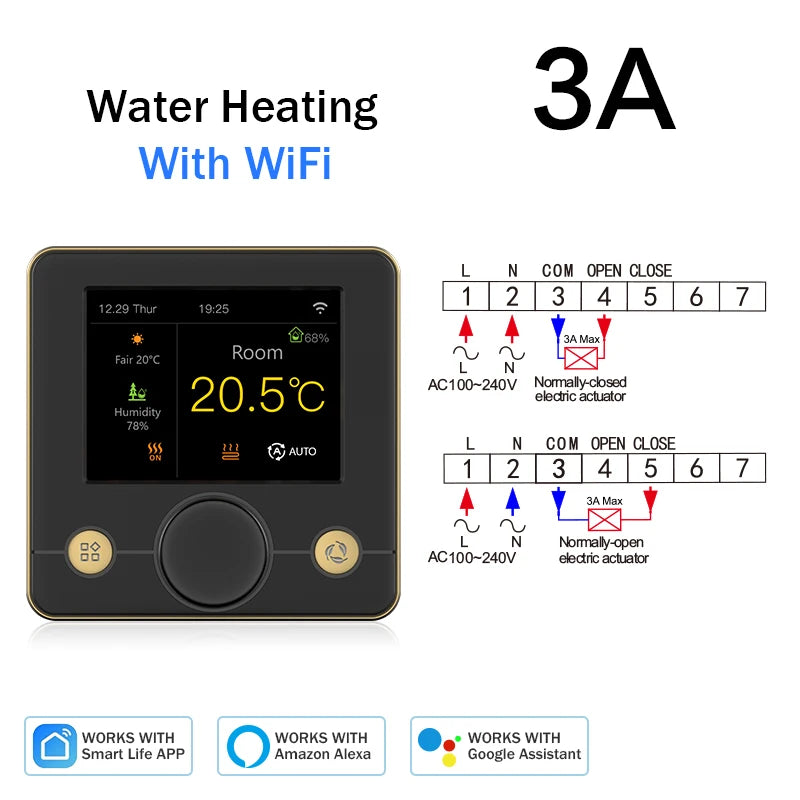 Tuya Wifi Heating Thermostat Smart Thermostat Gas Boiler  Floor Heating Termostato Digital Temperature Controller Smart Life Ale