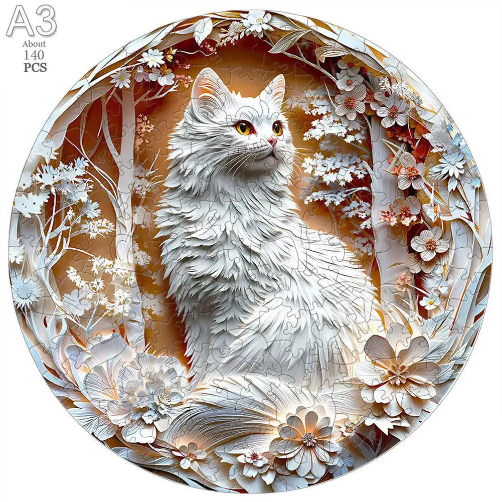 Unique Wooden Animal Jigsaw Puzzles Colorful Rabbit Cat Dog 3D Puzzle Gift Interactive Toy for Adults Kids Educational Jigsaws