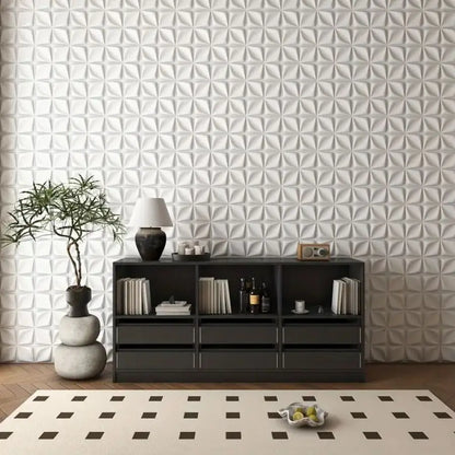 12/20/30pcs 3D pvc wall panels for indoor wall decoration, for living room hall bedroom hotel office,including tape