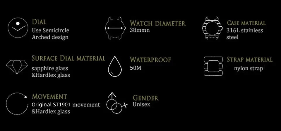 RED STAR 38mm Men's 1963 Chronograph Mechanical Watch Pilot with Seagull Movement ST1901 Air Force Aviation Sapphire Goose 40mm.