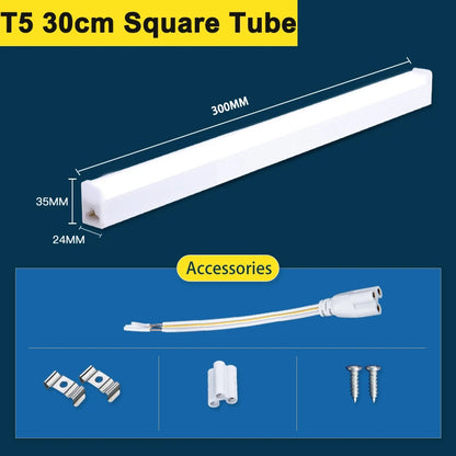 T5 Led Tube Light Bar 180-265V Kitchen Under Cabinet Lamp Connected Closet Lamp Indoor Lighting Fixture For Living Room Bedroom.