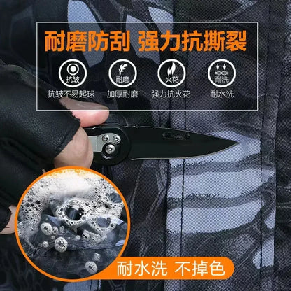 Schwarzer Python-Muster, verschleißfester Overall, Arbeitsversicherungstuch, Uniform, weicher Trainingsanzug für Herren, Outdoor-Anzug.