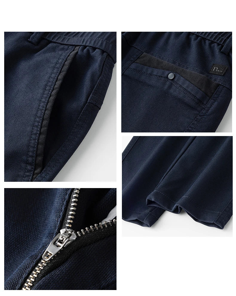 Autumn Winter High Quality Lyocell Fabric Casual Pants Men Solid color Business Fashion Straight Chinos Gray Brand Trousers Male.