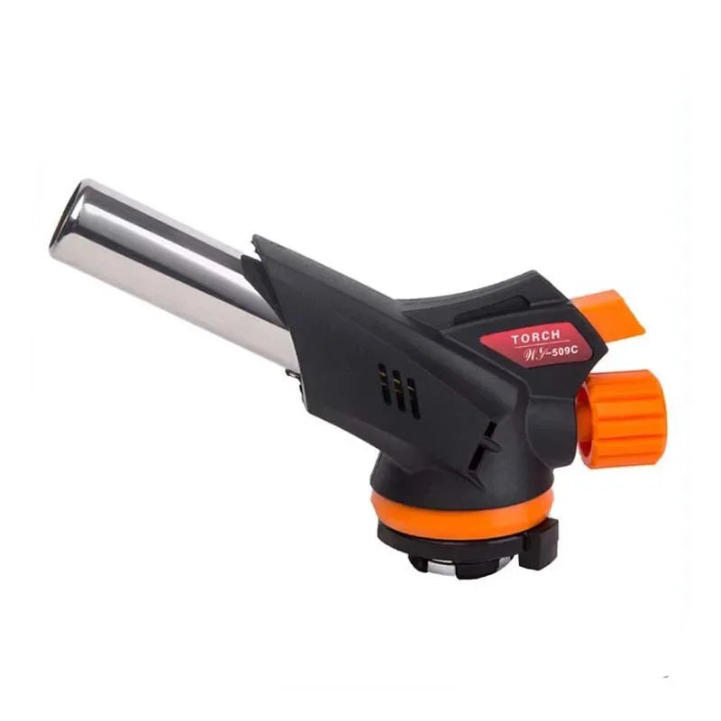 Torch Cooking AutoIgnition Butane Gas Welding-Burner Welding Gas Burner Flame Gas Torch Flame Gun Blow for BBQ Camping Cooking.