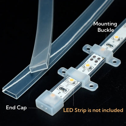 1-10m White/Transparent Neon Silicone Tube LED Rope Lamp Waterproof Diffuser Cover For 8/10/12m RGB Flexible Strip Light Channel.