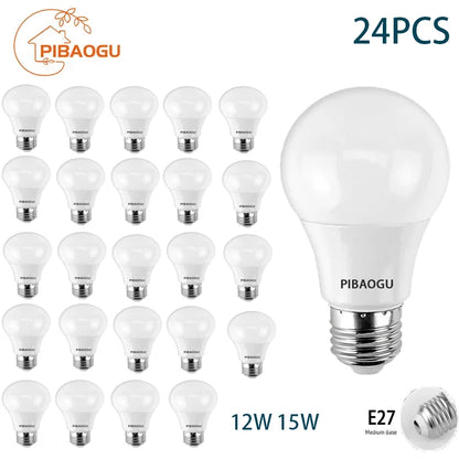 24 stücke Led-lampe E27 AC220V Led-leuchten 12 W 15 W Energiesparlampe Warm Kalt Neutral Licht für Wohnzimmer Hause Innen LED Bombilla.