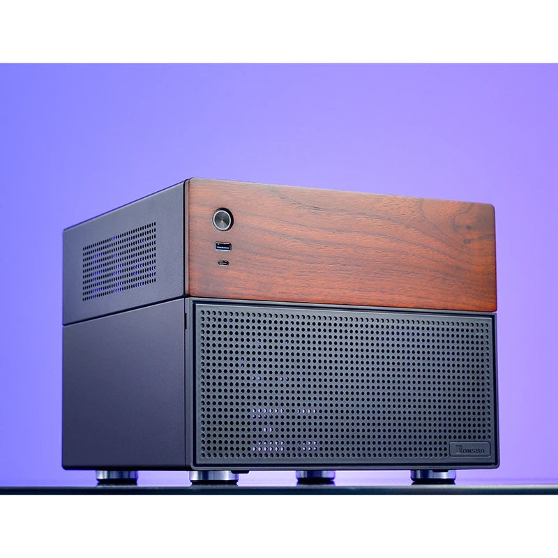 JONSBO N4 NAS Mini Case ITX/M-ATX Motherboard SFX Power 6 Large and 2 Small Hard Disk Bit Home Office Server PC Chassis.