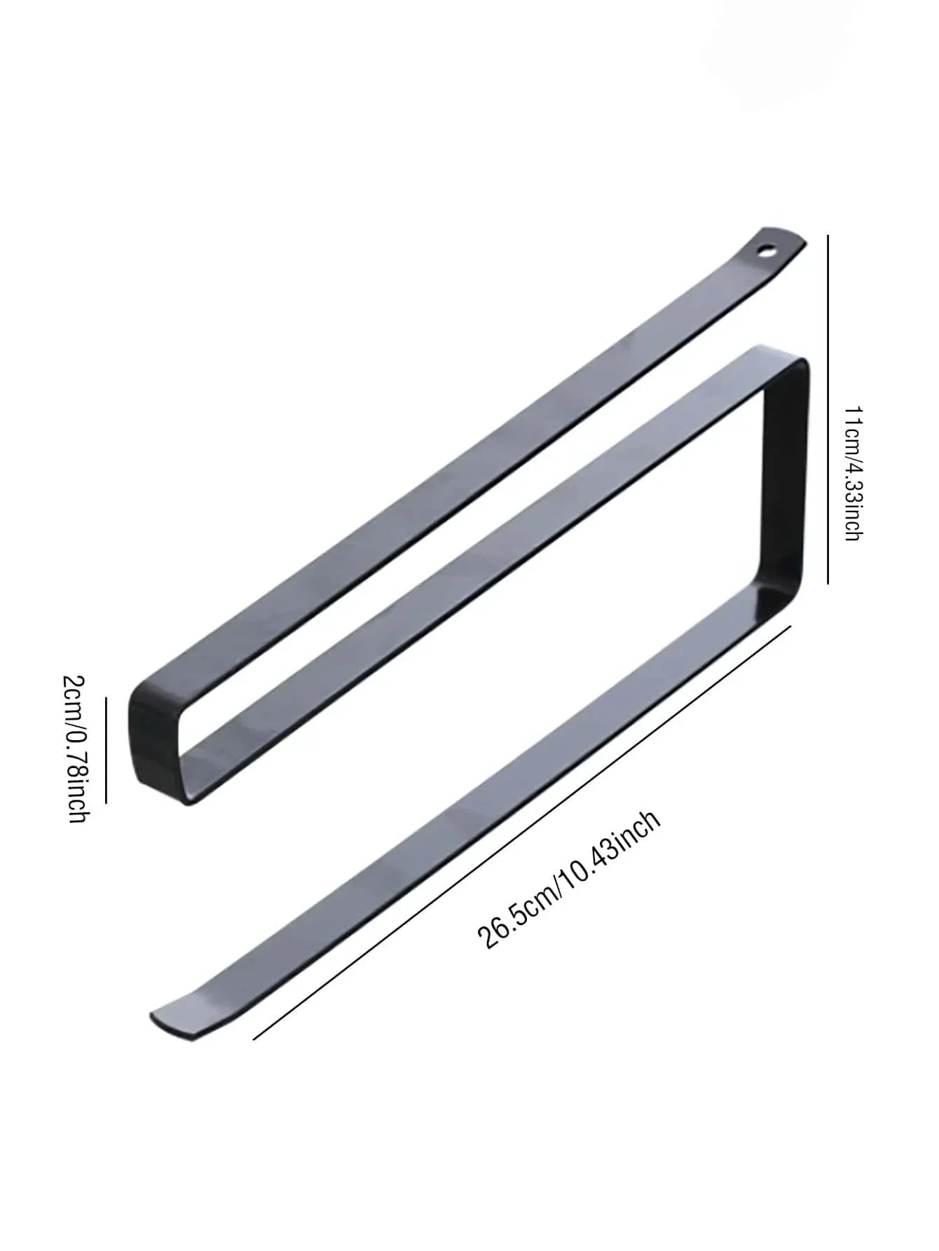 Hängender Küchenpapierhandtuchhalter, Rollenpapier, Kunststofffolie, Lappen-Organizer-Rack, für Küche, Schränke, Badezimmer-Organizer-Rack