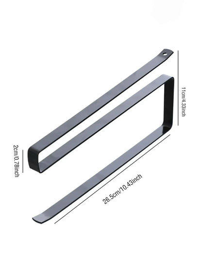 Hängender Küchenpapierhandtuchhalter, Rollenpapier, Kunststofffolie, Lappen-Organizer-Rack, für Küche, Schränke, Badezimmer-Organizer-Rack