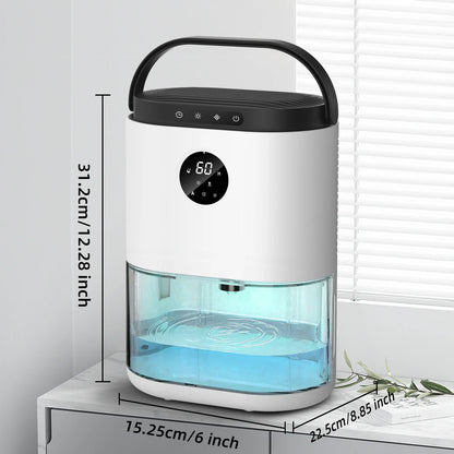 2300ML Dehumidifiers Auto Defrost for Bedroom Misture Absorb, , Ultra Quiet for Home Sleep Timing Large Room Bathroom Garage RV.