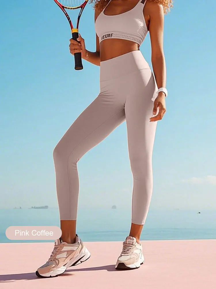 High-Waisted Workout Leggings - 4-Way Stretch, Slim Fit, Butt Lifting & Tummy Control for Gym, Yoga, Running & Daily Wear