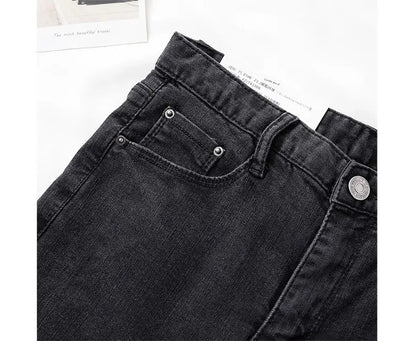 High Waist Slim Fit Jeans Women's Spring Summer Autumn Fashionable Nine Points Elasticity Pencil Pants Tightening And Lengthenin