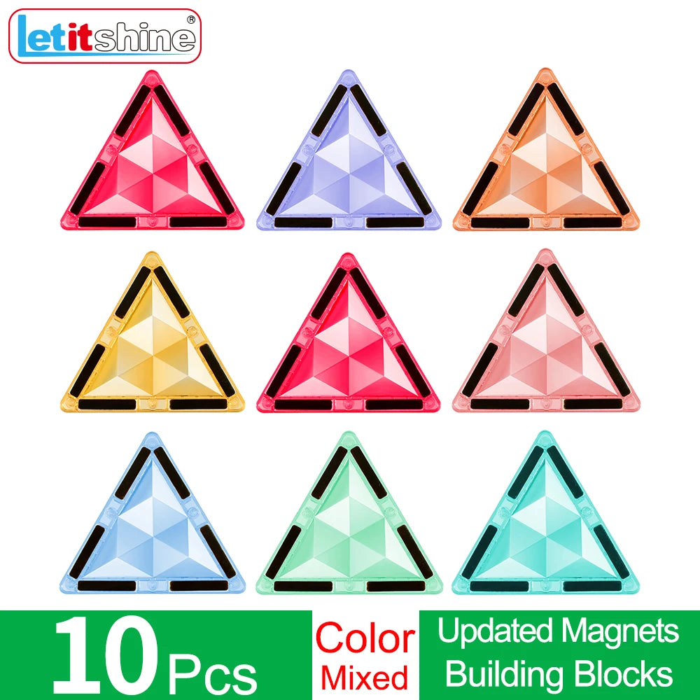 Montessori Magnetic Toys Education Stem Developmental Building Blocks Magnet Tiles Construction Bricks Kids Baby Boy Puzzle Game