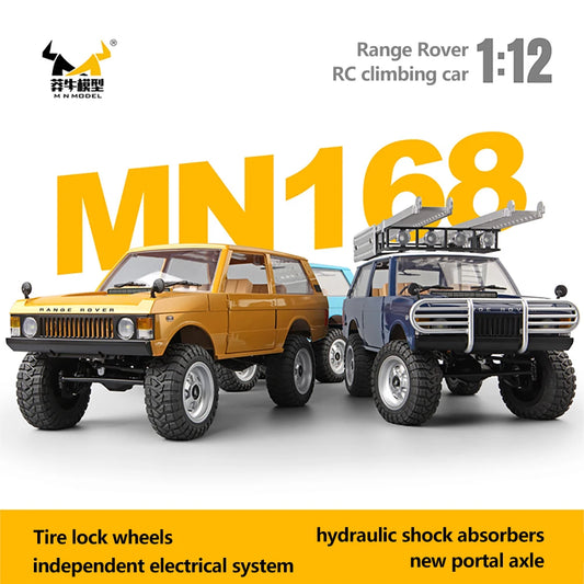 NEW 1/12 MN168 Rc Car MN Model 4WD Remote Control Crawler Off Road Vehicle Electric Climbing Car Toys for Children Adults.