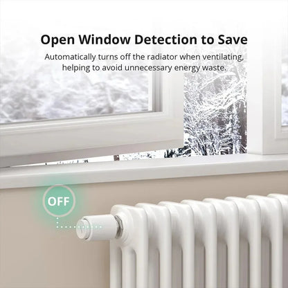 SONOFF TRVZB Zigbee Thermostatic Radiator Valve Smart Home Heating Froest Protection Remote Group Control via eWeLink Alexa.