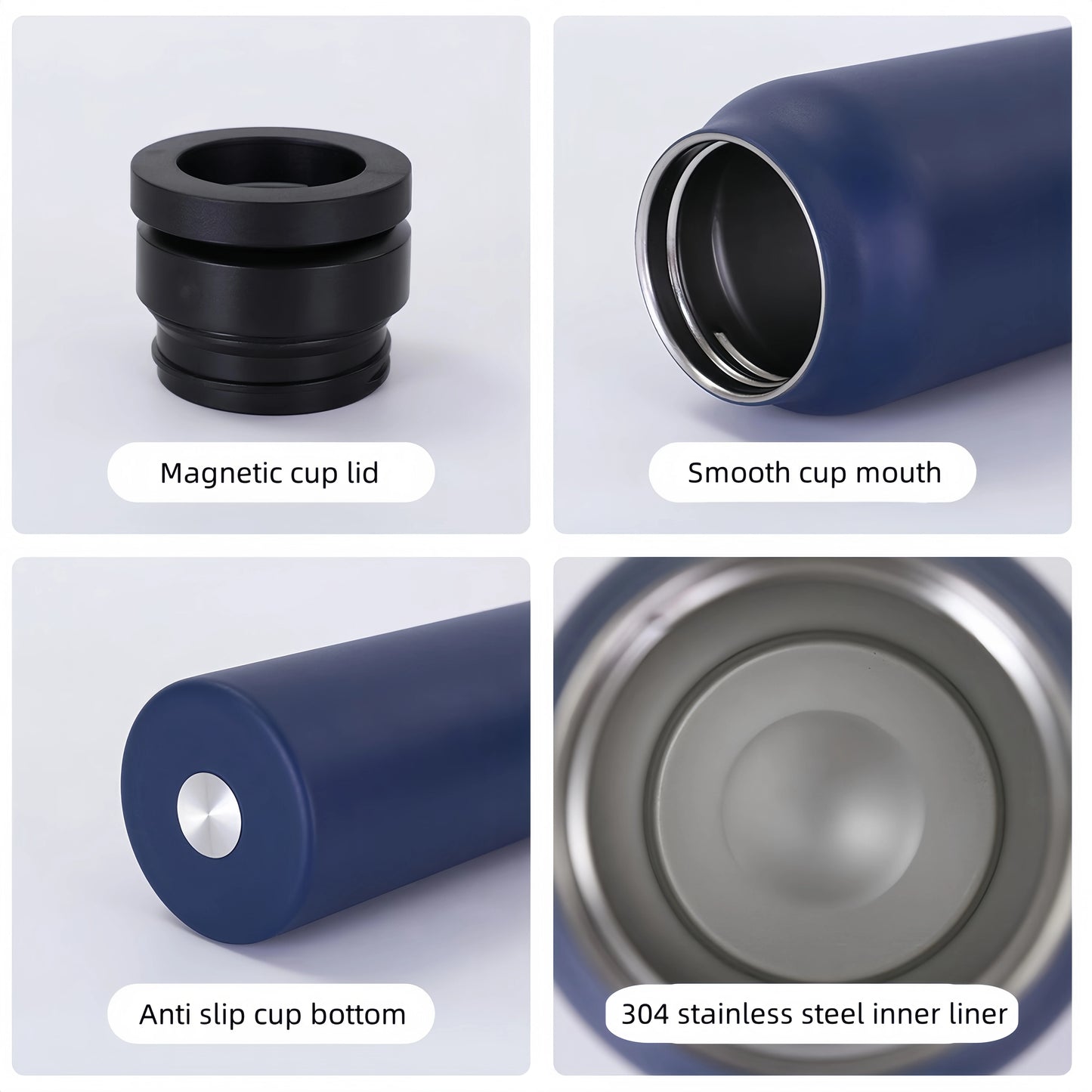 24 Oz Insulated Stainless Steel Sports Water Bottle With Straw Outdoor Insulated Water Mug With Magnetic Phone Holder Thermos.