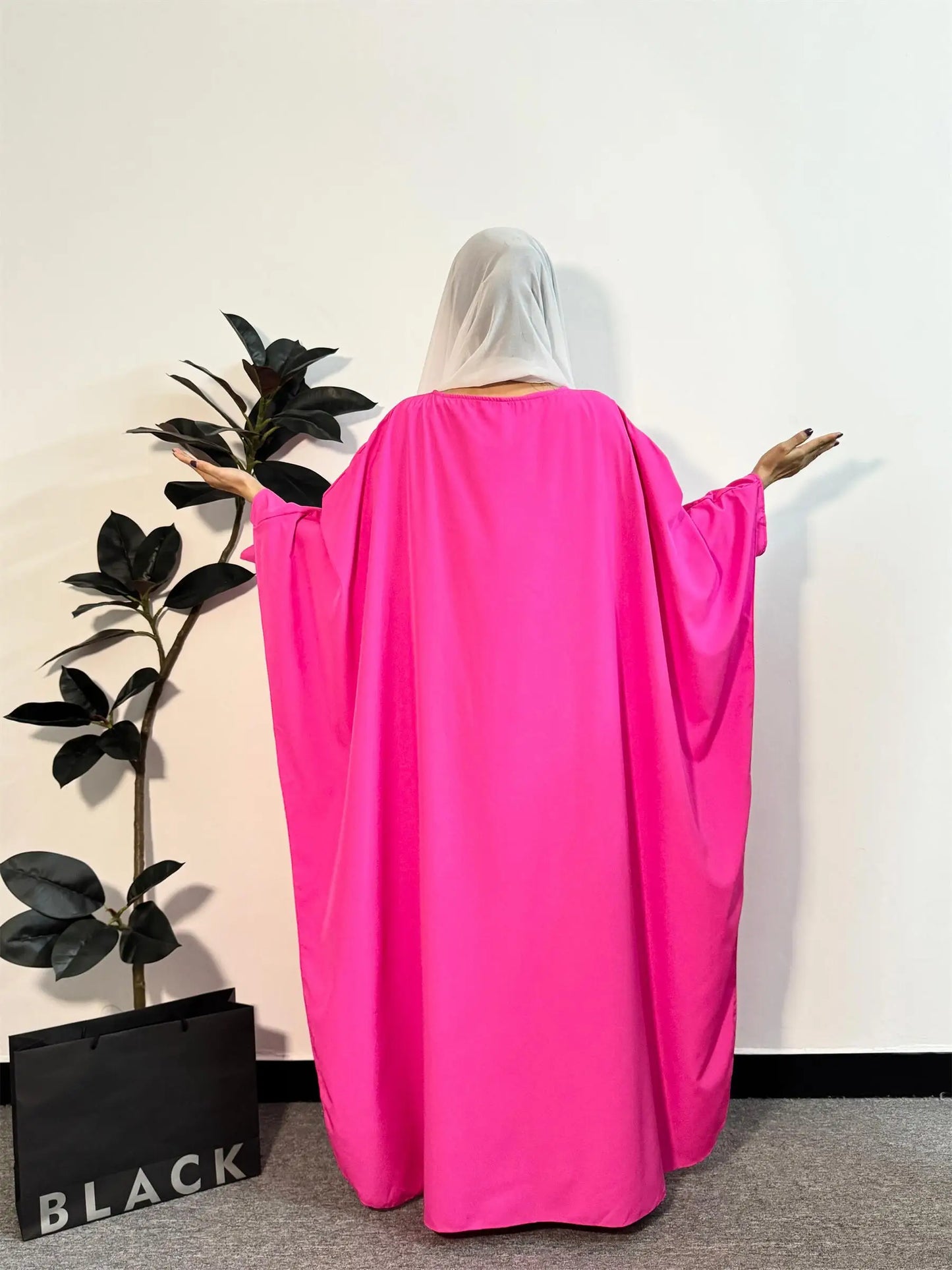 Muslim Dresses Loose Prayer Maxi Dress Muslim Abayas Women Jilbabs Kaftan Casual Solid Robe Islamic Ramadan Dresses.