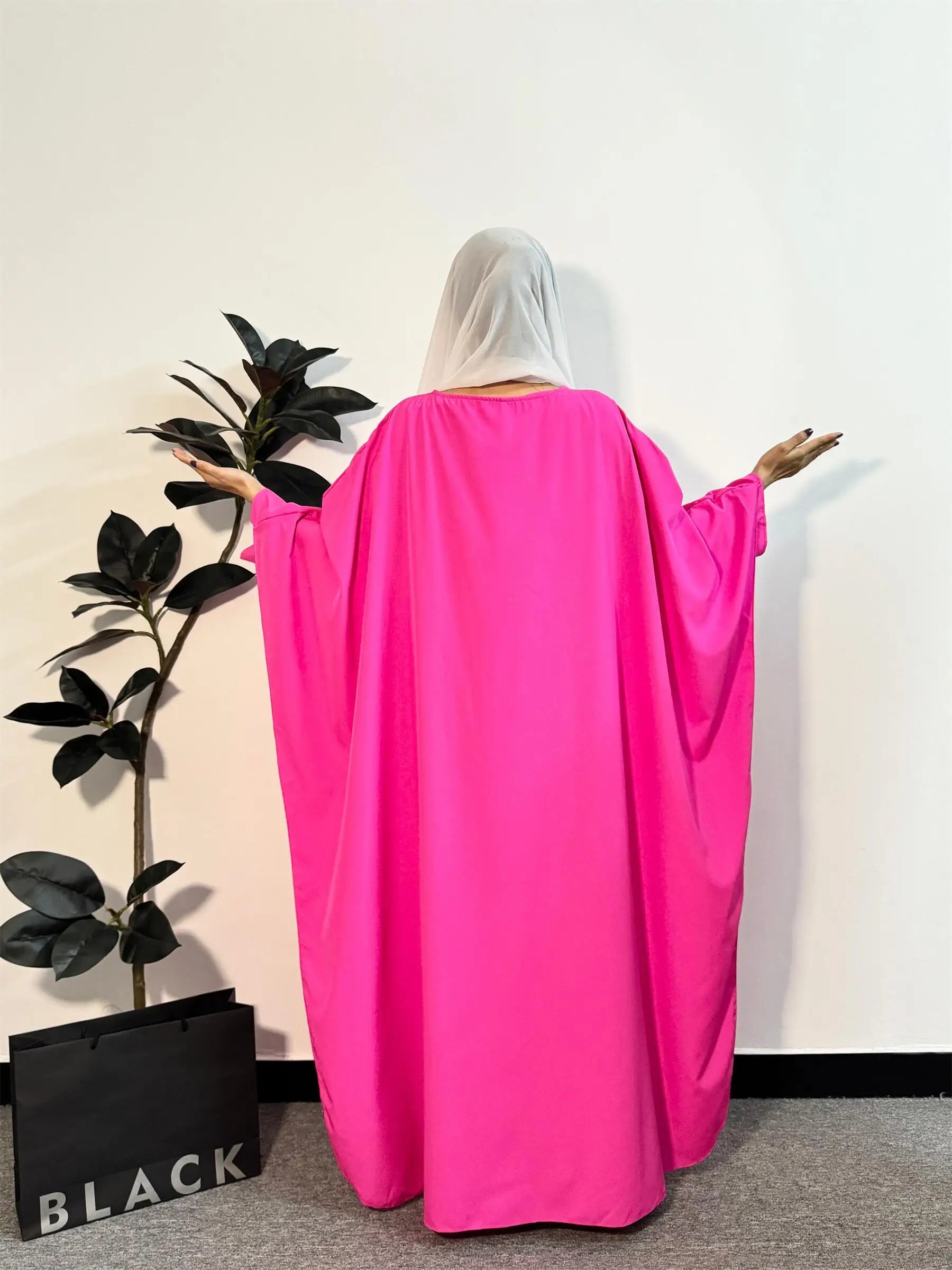 Muslim Dresses Loose Prayer Maxi Dress Muslim Abayas Women Jilbabs Kaftan Casual Solid Robe Islamic Ramadan Dresses.