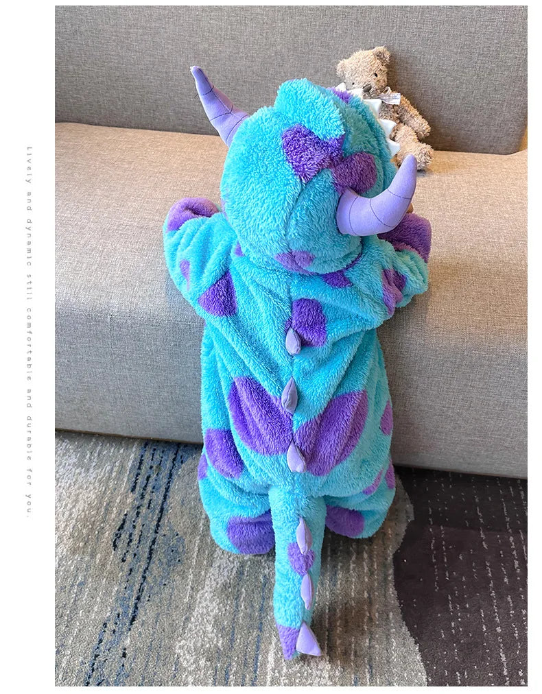 2023 herbst kinder Neugeborenen Overall Nette Krabbeln Anzug Einteiliges Gepolsterte Korallen Fleece Body.