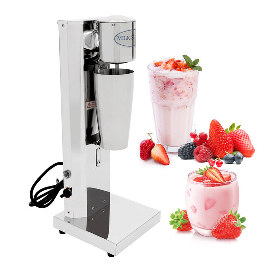 180W 650ML Commercial Milk Shake Machine Stainless Steel Milkshaker Machine 18000rpm Milk Cream Mixer.