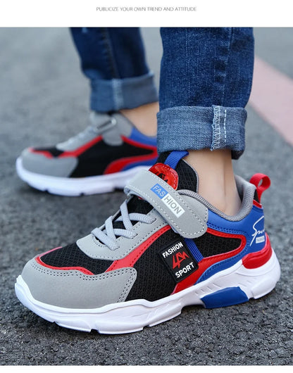 Children Sport Shoes Boys Fashion Mesh Breathable Casual Sneakers Lightweight Running Shoes Comfort.