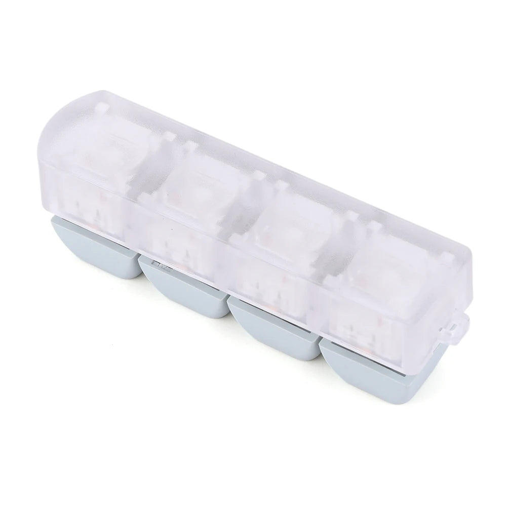 Keyboard Caps Toy Press Stress Relief Fidget 4 Key Button Keycaps Fidget Keychain Keyboard Keychain Toys Finger Keyboard Key Toy.