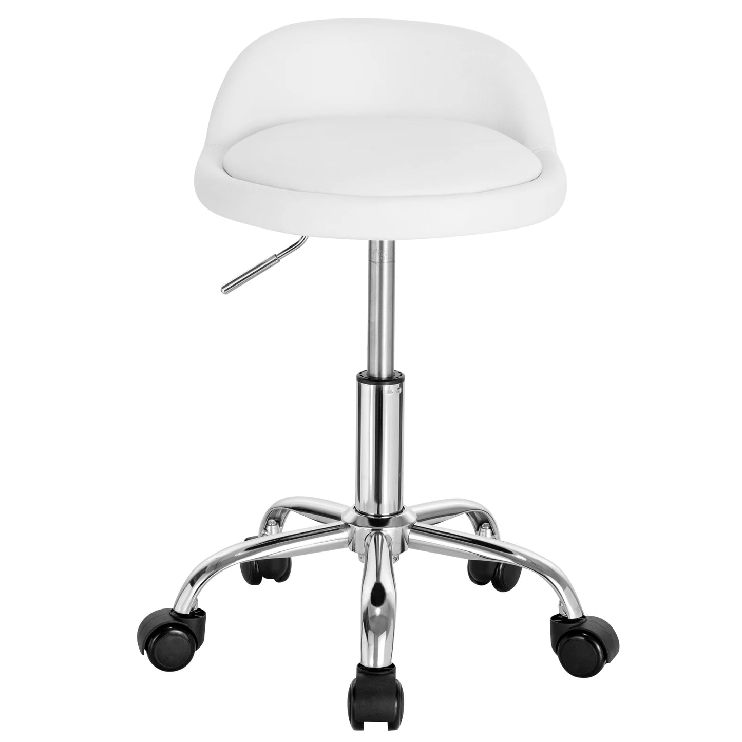 WOLTU Drehbarer Bürostuhl mit Rollen, höhenverstellbarer Computerstuhl mit niedriger Rückenlehne, Arbeitsrolle, Rocker-Schminkhocker