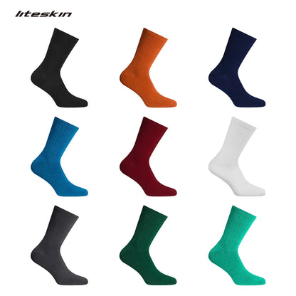 Liteskin Aero Cycling Socks Men Women's Bicycle Road Bike MTB  Race Running Soccer Football Sports Anti-slip Compression Socks.