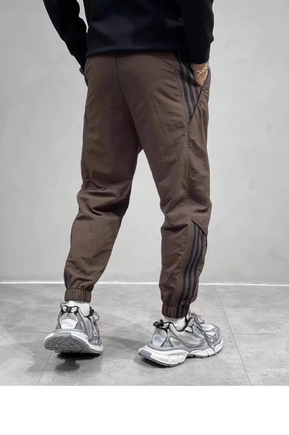 2024 Spring Autumn Men's Long Pants Loose Fit Plus Size Casual Nine Point Plus Size Harem Workwear Bunded Pants Men.