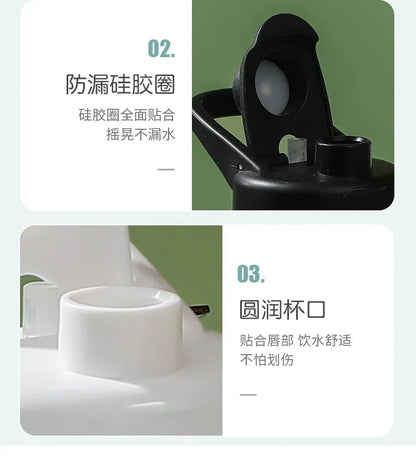 Fashion Sports Water Bottle Hydrating Beauty Portable Water Cup Beautiful Food Grade Plastic Water Bottle Outdoors Cycling Cup.