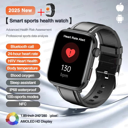 2025 New Iatrology Grade Smart Watch Women Blood pressure Blood oxygen Fat Heart Rate Menstrual Tracking BT Call Bracelet Ladies