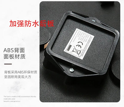 100 % wasserdichte Wanduhr, Outdoor-Uhr, Badezimmer, Küche, Terrasse, Geschäft, Wohnzimmer, dekorative Wanduhr, stilvolle, geräuschlose Wanduhr