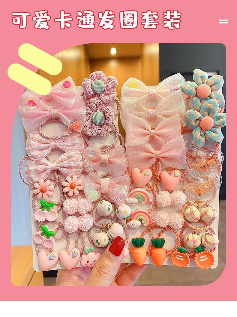 Flower Bow Tie Leather Band Headband Sweet Hair Accessories Baby Does Not Hurt Hair Lovely Headwear Hair Loop.