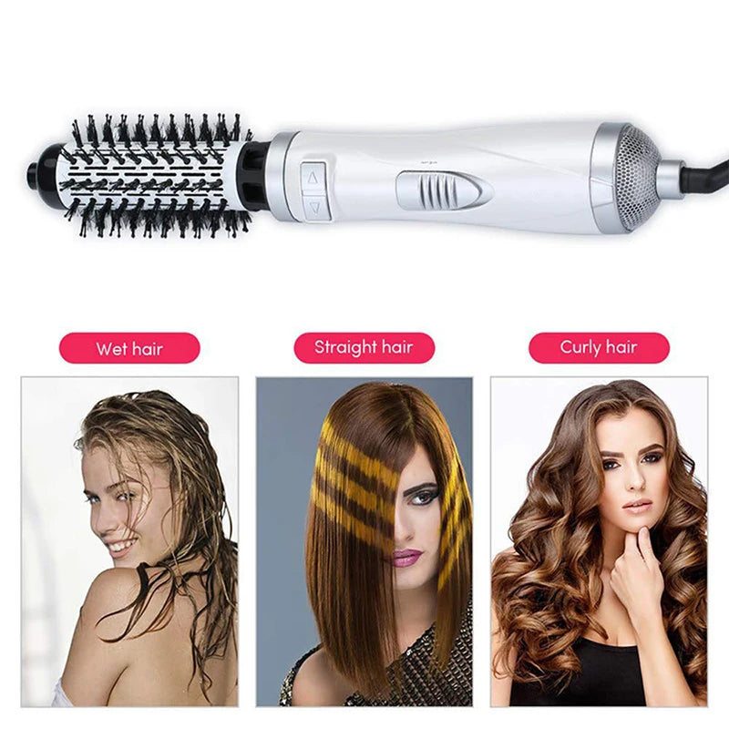 Hot Selling Automatic Rotating Hot Air Brush 2-In-1 Hair Salon Comb Straight Hair Brush And Portable Home Hot Air Comb.