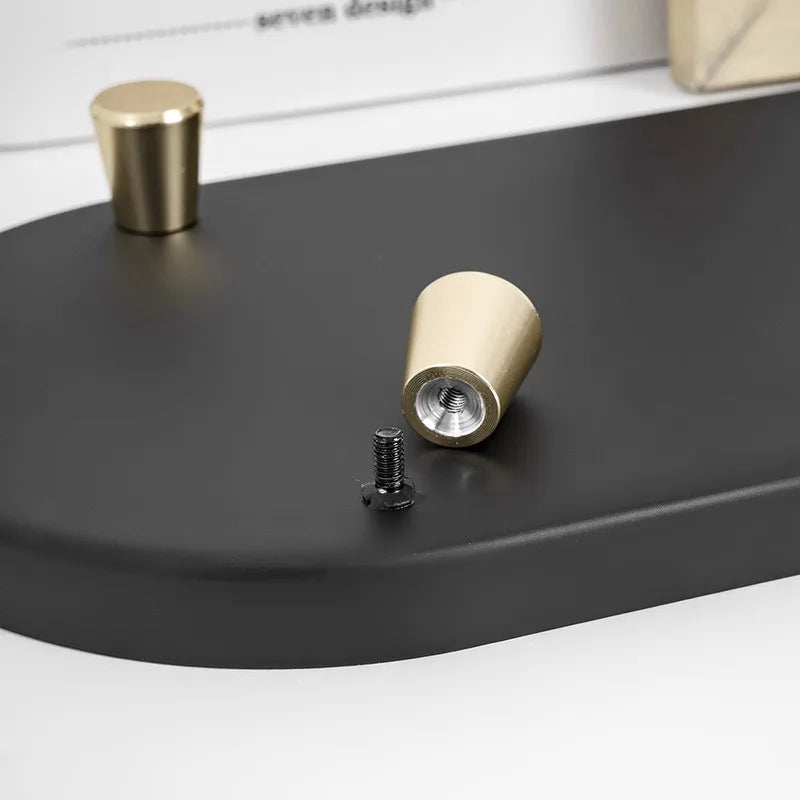 Wrought Iron Velvet Tray | Luxury Entryway Organizer w/ Leather Accent | Stackable Jewelry Display | Multi-Level Table Sculpture.