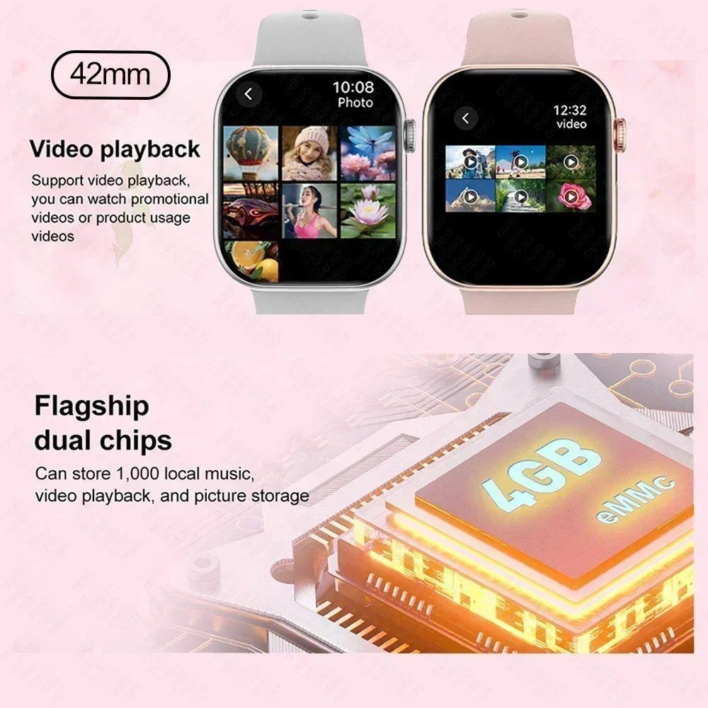 New Watch Series 10 Mini For Apple Watch 10 SmartWatch Men 3D Surround Music Video NFC Bluetooth call smartwatch For Android l0S.
