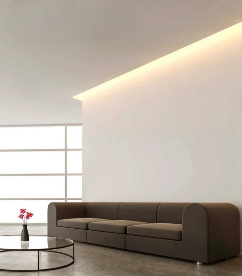 4/6/8/10mm Narrow LED Neon Silicone Tube Rope Lamp Recessed DC12V Flexible Waterproof Diffuser Cabinet Closet Ribbon Strip Light.