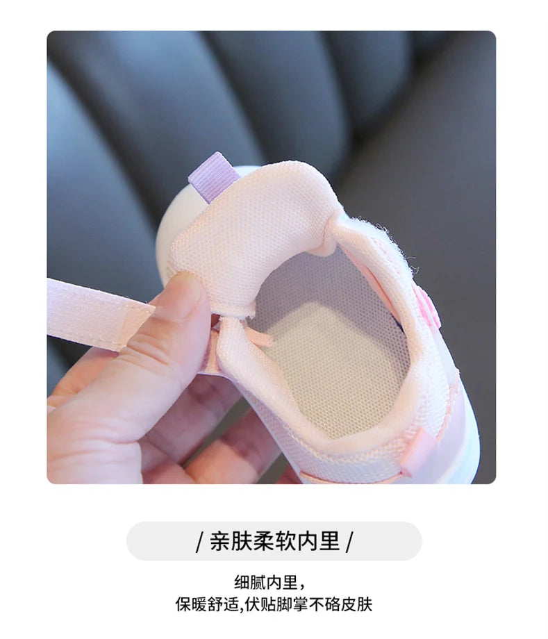 2023 New Spring Autumn Girl's Sneakers Children's Baby Mesh Breathable Casual Flats Shoes Outdoor Running Shoes.