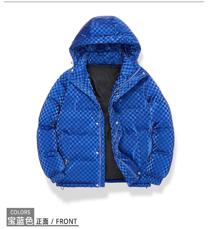 Supzoom New Arrival Casual Mens Winter Trendy Hooded Bread Couple Bright Face Starry Thickened Coat Cotton-padded Jackets.